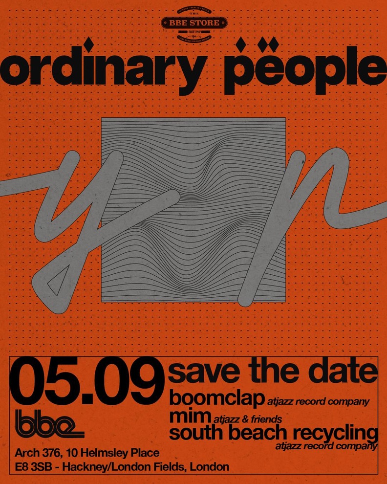 Ordinary People / BBE Store · September flyer